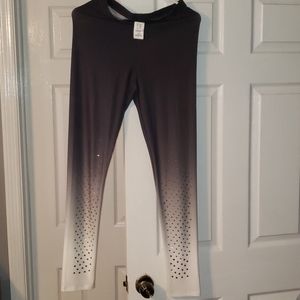 Ombre leggings with sparkle at ankles